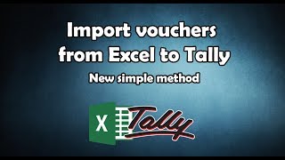 Import Vouchers Excel to Tally  New Method [upl. by Leanor]