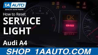 How to Reset Service Light 0409 Audi A4 [upl. by Chiaki]