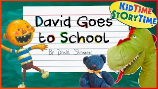 David Goes to School 🚌 a No David Back to School Kids Book Read Aloud [upl. by Innavoig]