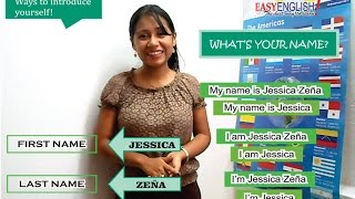 🚀COMO PRESENTARSE EN INGLES🚀 How to introduce yourself in English 😎 EasyEnglishTv [upl. by Harlan]