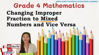 Changing Improper Fraction to Mixed Numbers and Vice Versa [upl. by Baynebridge]