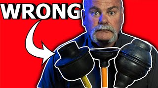 I BET YOU DONT KNOW HOW TO USE A PLUNGER  Plumbing Basics [upl. by Fredenburg890]