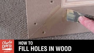 How to Fill Holes in Wood  Video 1 [upl. by Balthasar118]