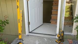 Jeld Wen Front Door Installation  Really crappy products and craftsmanship PART 1 [upl. by Weisman]