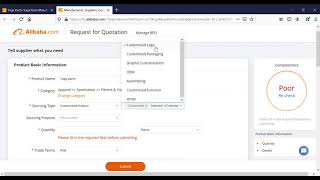 What is RFQ Request for Quotation on Alibaba com [upl. by Bobette]