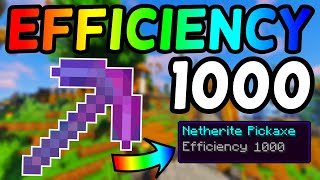 How To Get An Efficiency 1000 Netherite Pickaxe in Minecraft 116 2021 [upl. by Finella]