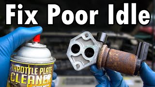 How to Fix a Car that Idles Poorly Rough Idle [upl. by Akinert]