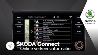 ŠKODA Connect  Online verkeersinformatie [upl. by Sheepshanks563]