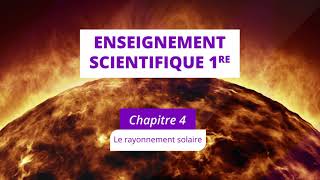 Le rayonnement solaire Enseignement scientifique 1re [upl. by Lyndel]