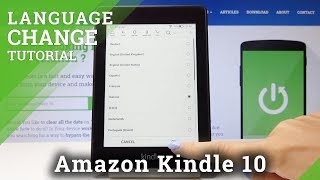 How to Change Language in Amazon Kindle 10  Language Settings [upl. by Magdalena]