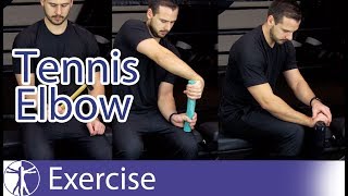 Lateral Epicondylalgia Exercises  Tennis Elbow Rehab [upl. by Ydaj]