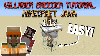 Villager Breeder TUTORIAL Minecraft Java 117 [upl. by Simeon]