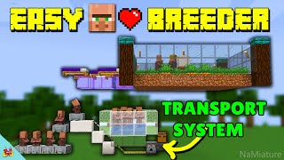 SIMPLE Minecraft Villager Breeder Tutorial Infinite amp Automatic Villager Farm [upl. by Martha]