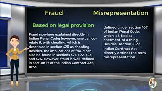 What is Difference Between Fraud amp Misrepresentation [upl. by Arym148]