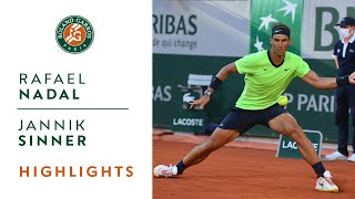 Rafael Nadal vs Jannik Sinner  Round 4 Highlights I RolandGarros 2021 [upl. by Dahaf]