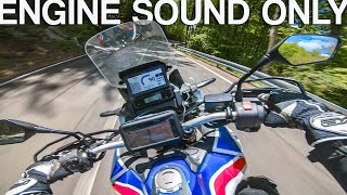 Honda CRF1100L Africa Twin QUICKSHIFTER amp AKRAPOVIC RAW Onboard [upl. by Ovid]