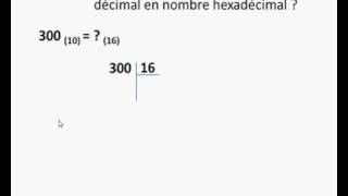 conversion décimale hexadécimale [upl. by Clementia]