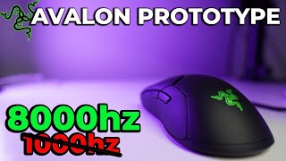 Will 8000 hz Polling Rate IMPROVE Your AIM RAZER Avalon Prototype [upl. by Tenneb]