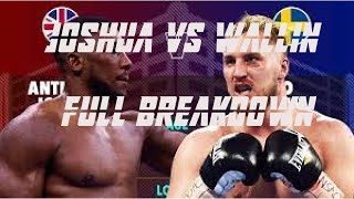 ANTHONY JOSHUA VS OTTO WALLIN FULL BREAKDOWN [upl. by Llenrahc99]