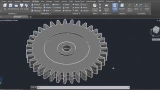 Auto CAD training 3D gear [upl. by Isolde]