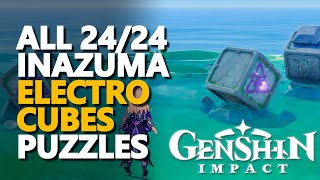 All Inazuma Electro Rotating Cubes Puzzles Genshin Impact [upl. by Freddie]