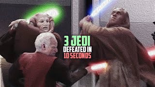 How Palpatine Defeated Three Jedi Masters in 10 Seconds [upl. by Neitsirhc]