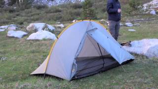 Tarp Tent Rainbow a solo lightweight tent that fits tall people [upl. by Ezra]