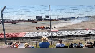 Verstappen Crash Seen by Stands VARIOUS ANGLES [upl. by Notsla]