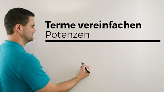 Terme vereinfachen Potenzen  Mathe by Daniel Jung [upl. by Evets]