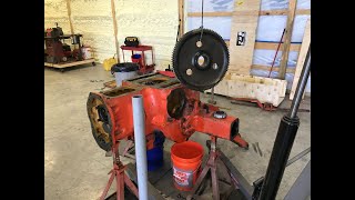 Allis Chalmers 190XT Transmission Rebuild Part 1 Rear Axle Removal [upl. by Oirram]