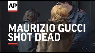 Italy  Maurizio Gucci Shot Dead [upl. by Anu]