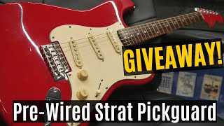 How To Install A Prewired Pickguard Fender Squier Strat [upl. by Ecerahc]