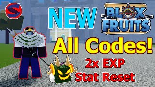 ALL Blox Fruits Codes 2X EXP 2023 NEWEST CODES [upl. by Leiuqeze]