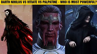 Who Was The MOST POWERFUL Sith Lord Of All Time [upl. by Enilav]