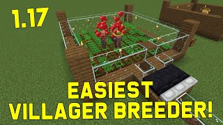 Minecraft Villager Breeder 120  Easiest Villager Farm Tutorial [upl. by Nilkoorb]