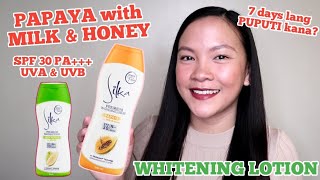 PAPAYA with MILK amp HONEY WHITENING LOTION Honest review [upl. by Nelav]