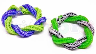 How to Make a Rainbow Loom Twist Away Bracelet  EASY [upl. by Welles]