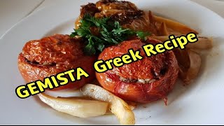 GEMISTA Greek Recipe Stuffed Veggies [upl. by Odrick443]