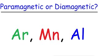 Paramagnetic amp Diamagnetic Elements  Paired amp Unpaired Electrons [upl. by Rozek]