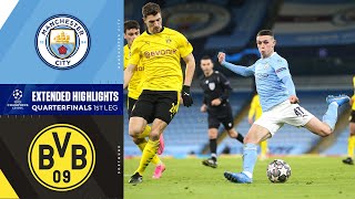 Manchester City vs Borussia Dortmund Extended Highlights  UCL on CBS Sports [upl. by Deeas]