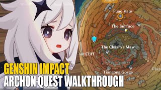 Genshin Impact Chasm Archon Quest PART 1  Bedrock Keys Walkthrough [upl. by Web899]