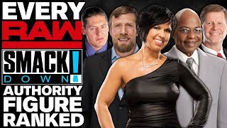 Every WWE Raw amp SmackDown Authority Figure Ranked From WORST To BEST [upl. by Hepsiba]