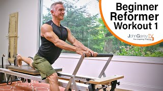 Beginner Pilates Reformer Workout 1  15 minutes [upl. by Dugan]