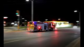 🇨🇦 London Ontario Fire engines responding full speed to working fire [upl. by Kalk]