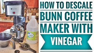 HOW TO DESCALE Bunn Speed Brew Classic  Velocity GRB Coffee Maker [upl. by Sherl453]