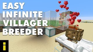 Easy Infinite Villager Breeder For Minecraft Tutorial [upl. by Ayekehs150]