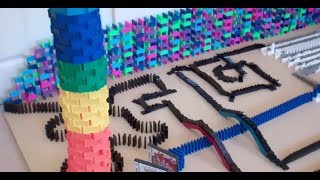 Domino Rally 1 OVER 30000 DOMINOES [upl. by Nylecoj]