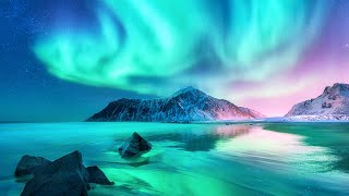 Aurora Borealis And Northern Lights  Relaxing Ambient Music for Sleep Study amp Stress Relief [upl. by Bouldon]