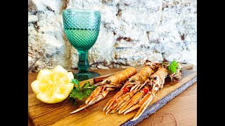 Langoustine recipe Langoustines flambé with whiskey  Helina Sanchez [upl. by Si]