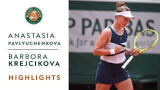 Anastasia Pavlyuchenkova vs Barbora Krejcikova  Final Highlights I RolandGarros 2021 [upl. by Keiko]